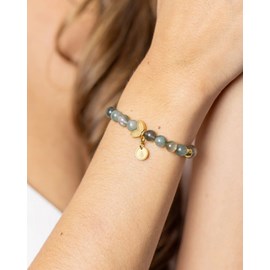 Bracelet nea green moss agate xxs