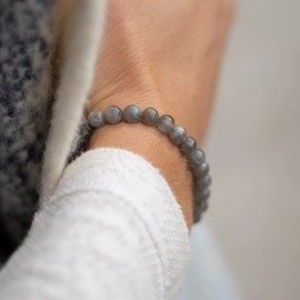Bracelet nea grey labradorite xs