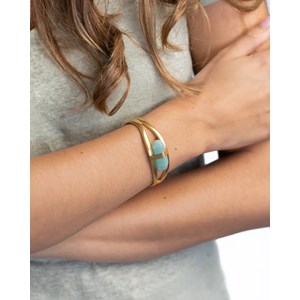 Bracelet attica green aventurine s Vert