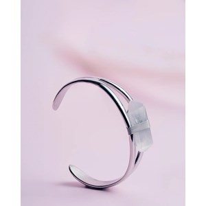 Bracelet attica white selenite xxs Blanc