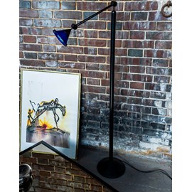 Lampadaire en métal et verre n°189