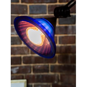 Lampadaire en métal et verre n°189