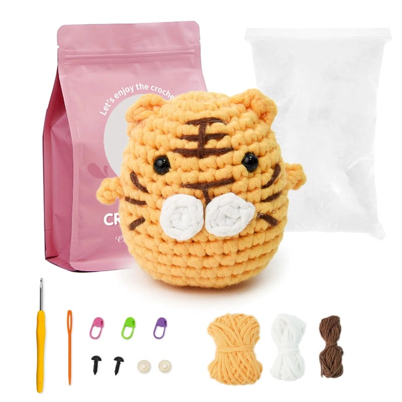 Kit amigurumi tigre – crochet facil