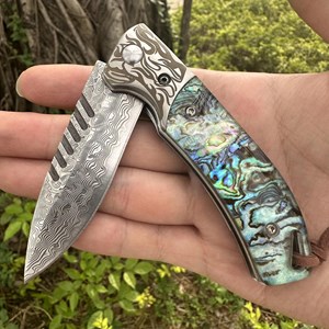 Couteau pliant survie damas