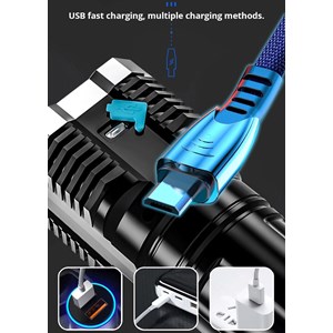 Lampe torche puissante tactique