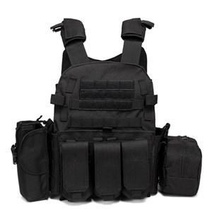 Gilet tactique survie noir