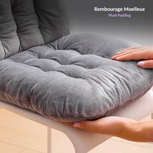 Coussin d'assise moelleux fishtec - tissu velours doux