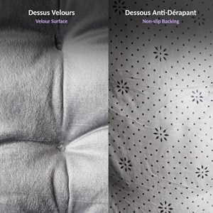 Coussin d'assise moelleux fishtec - tissu velours doux