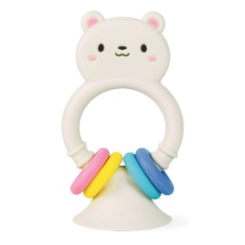 Hochet a ventouse - ours silicone