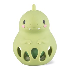 Hochet souple en silicone - dino