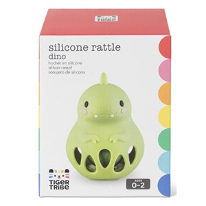 Hochet souple en silicone - dino