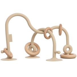 Labyrinthe à perles en silicone warm linen