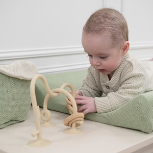 Labyrinthe à perles en silicone warm linen