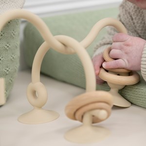 Labyrinthe à perles en silicone warm linen