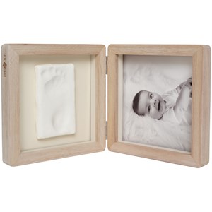 Cadre photo empreintes double jolis cœurs