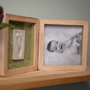 Cadre photo empreintes double olive tree