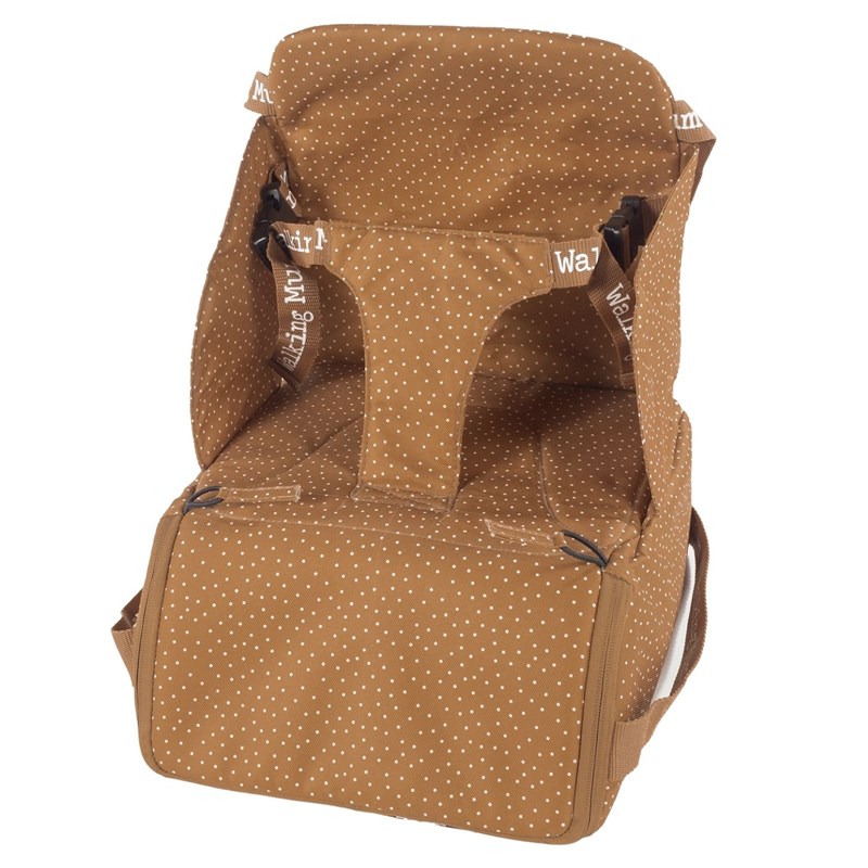 Walking Mum - Réhausseur transportable à pois poppy cannelle