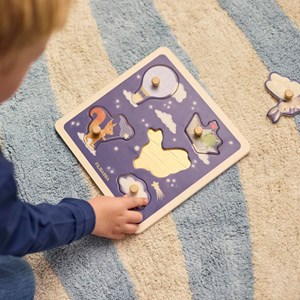 Puzzle sensoriel en bois little adventurers