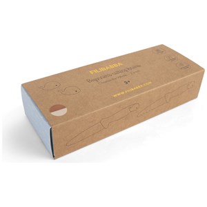 Lot de 2 couteaux d'apprentissage cannelle et ivoire
