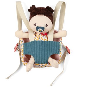 Poupée jeanne et son porte bébé