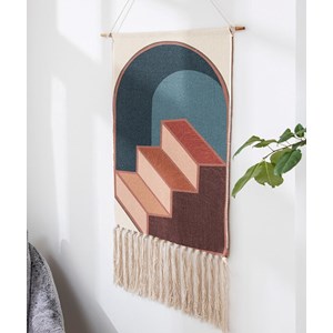 Tipi enfant jaune avec tapis avec guirlandes