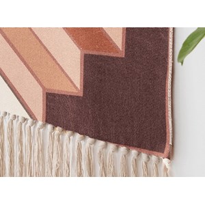 Tipi enfant jaune avec tapis avec guirlandes