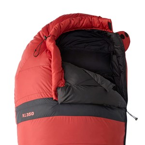 Sac de couchage duvets kl 350 rouge