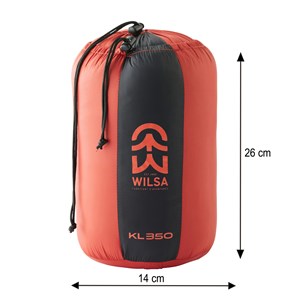 Sac de couchage duvets kl 350 rouge