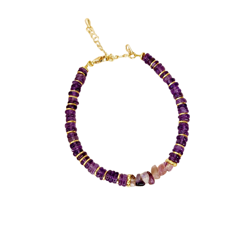 Lila in the sky - Bracelet  de clarté en améthyste