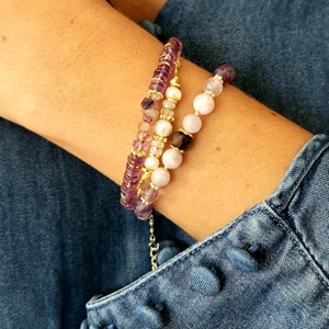 Bracelet de clarté en améthyste