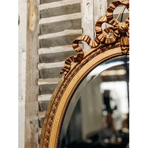 Georges, le miroir ovale doré n°808