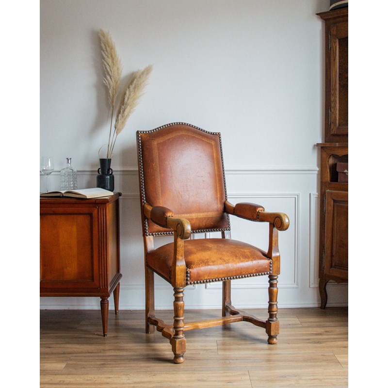 Ernest, le fauteuil en cuir n°582