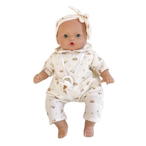 Poupée 36cm maria bobble flowers rose