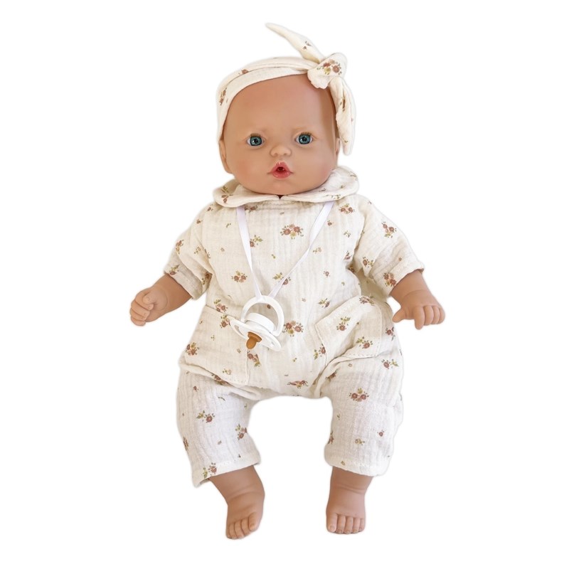 Poupée 36cm maria bobble flowers rose