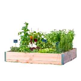 Potager rectangle design l120 x l65 x h18cm ep19mm