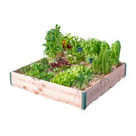 Carre potager design l100 x l95 x h18cm ep19mm