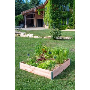 Carre potager design l100 x l95 x h18cm ep19mm