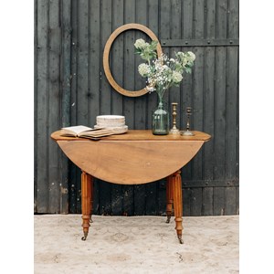 Table à manger ronde en bois n°430