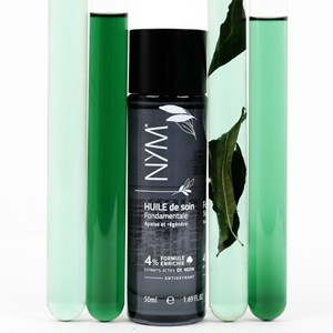 Huile de soin apaisante naturelle visage corps et cheveux 4% d'extraits de neem
