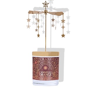 Carrousel bougie cannelle orange