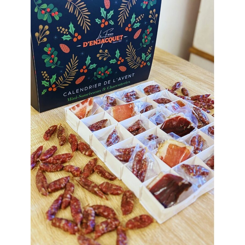 Calendrier de l’avent charcuterie et mini saucissons