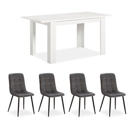 Table homestyle4u blanc