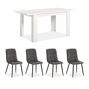 Table homestyle4u blanc
