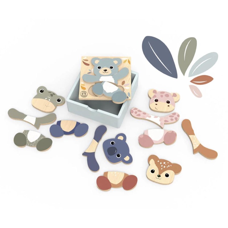 Puzzle aniamux a habiller 15 pcs