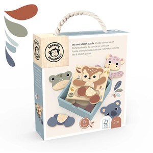 Puzzle aniamux a habiller 15 pcs