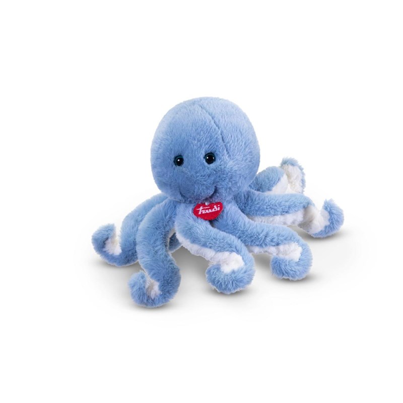Trudi - peluche pieuvre bleu