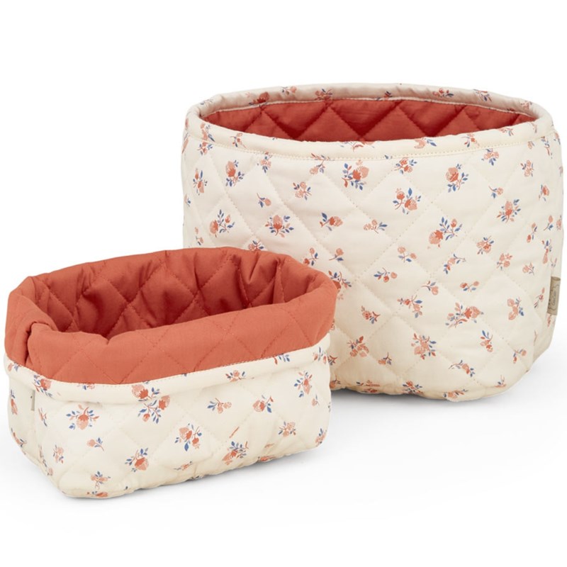 Lot de paniers de rangement matelassés berries