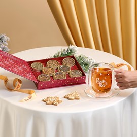 Coffret enchan-thé - panda tea - 8 boîtes de thés et infusions en vrac