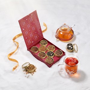 Coffret enchan-thé - panda tea - 8 boîtes de thés et infusions en vrac