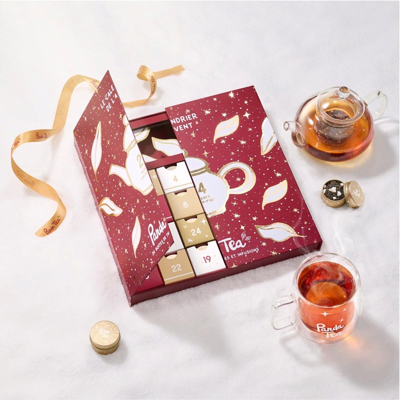 Calendrier de l'avent vrac - panda tea - 24 boîtes de thés & infusions